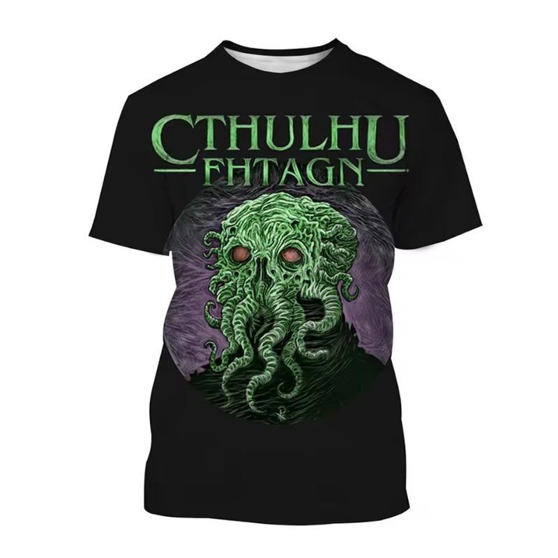 Summer Fashion Cartoon Animation Pattern 3D Printed T-shirt Both Men Fun Personalized T-shirt
