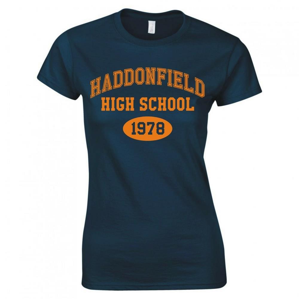 Inspired By Halloween Haddonfield High School Ladies Skinny Fit TShirt S