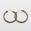 Exquisite Retro Leopard Print Hoop Earrings: 925 Silver Needle High-End Autumn/Winter Fashion