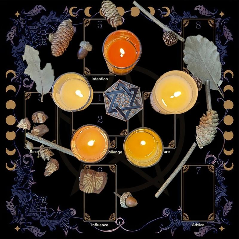 Скатертина для читання карт Астрологія Скатертина для Таро Ворожіння Скатертина для вівтарів Тканина для вівтарів Аксесуари для настільної гри для ворожінь