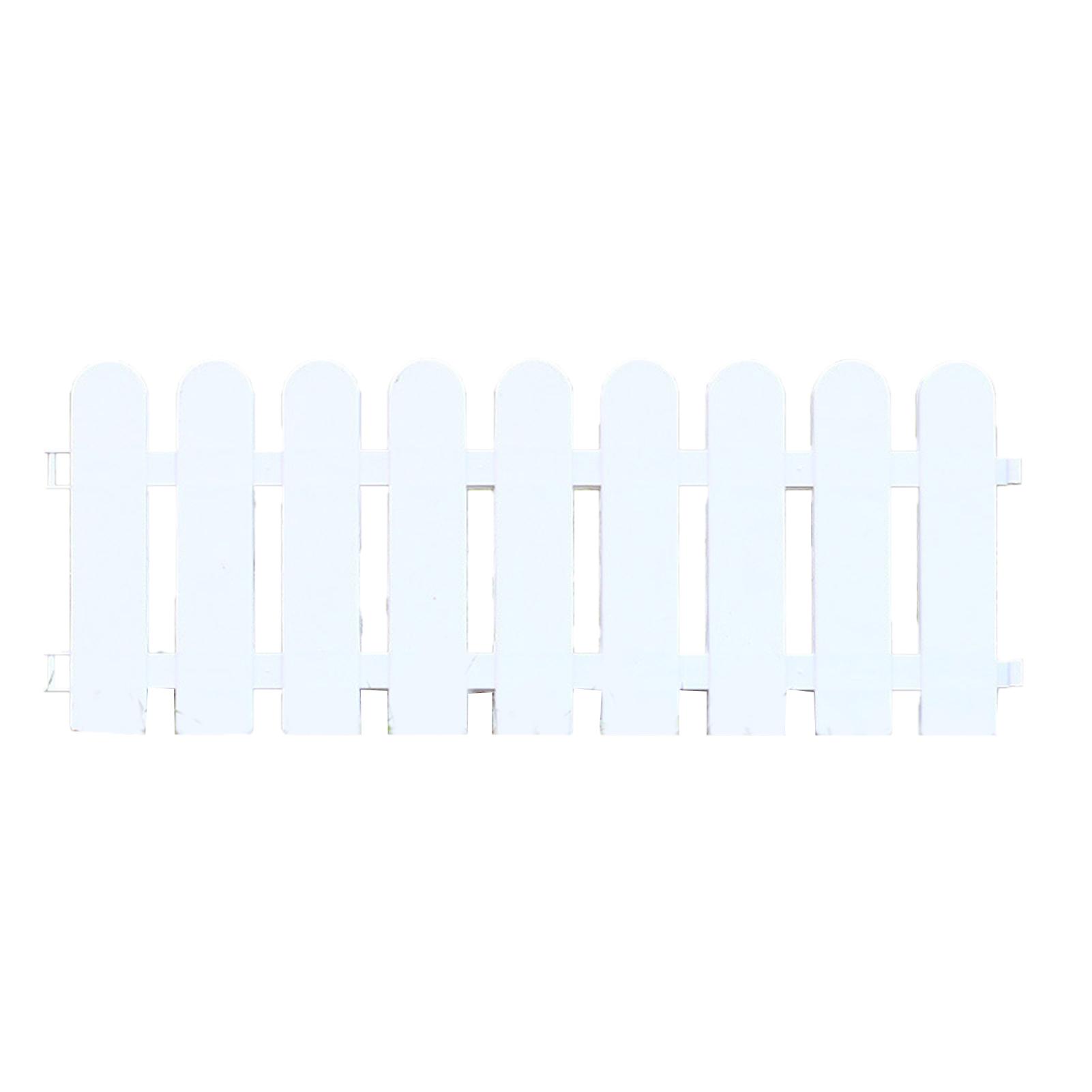 Witte Randen Tuin Piket Hek Siergras Gazon Bloemperken Plantranden voor Binnen en 50x20cm / 19.7x7.9in