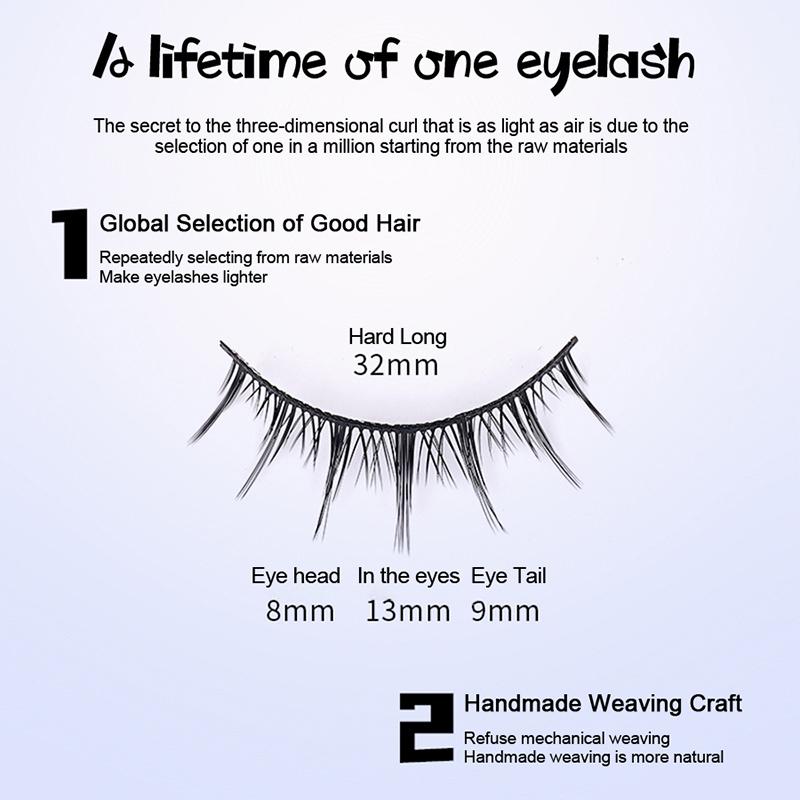 10 Pairs 5 Pairs Of Hard Stem False Eyelashes Mom Feeling Comic Devil False Eyelashes Hard Stem False Eyelashes