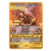 NEW Metal Card 10000 Points Arceus Charizard Super Card Golden English Mewtwo Vmax GX EX Anime Collection Card Gift
