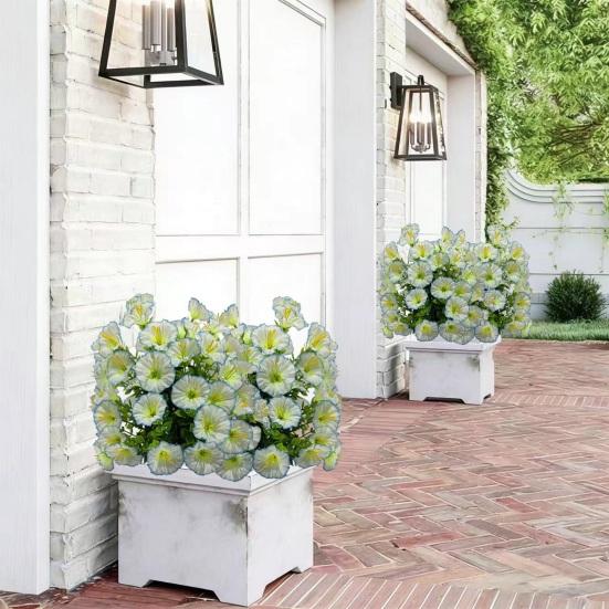 1/2 st Konstgjord Morgonhimmel Trädgårdsspett UV-beständig Falsk Blomsterpigga Bröllopsfest Inomhus Utomhus Trädgårdsvägg Falsk Blomsterdekoration