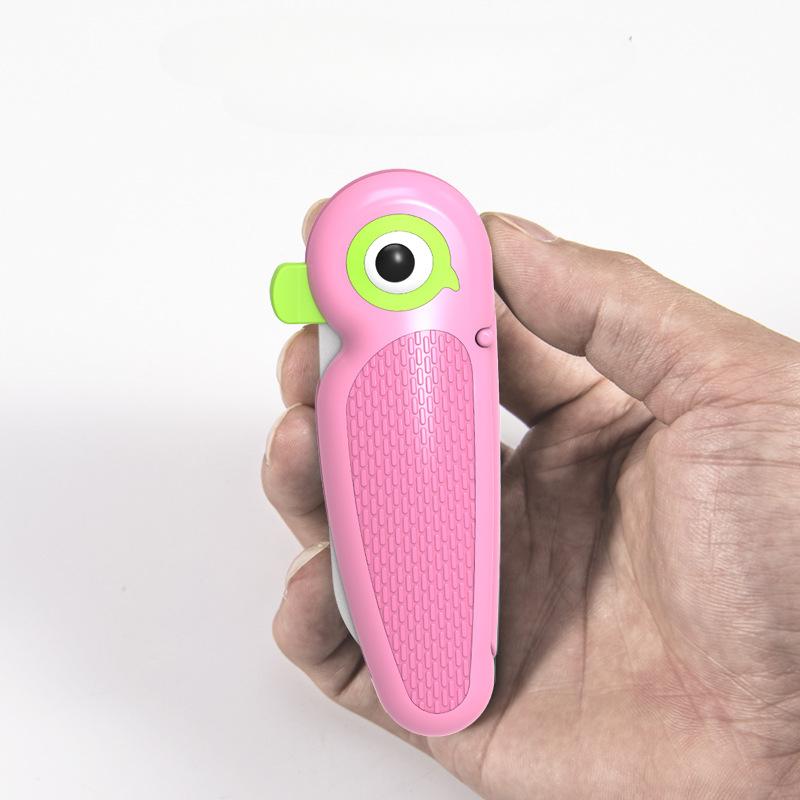 Cute Cartoon Ceramic Cutter  Folding Fruit Knife Kitchen Kids Auxiliary Knives Mini Portable Sharp Knife Peeler