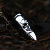 SS8-612P Steel Soldier Skull Men Chains Necklace Jewelry Stainless Steel Bullet Shape Pendant with Skull