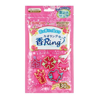 KINCHO Kincho Kaoring Anello Repellente per Insetti Rosa 30 Pezzi