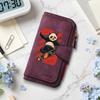 Cute Panda Print Casual Long Wallet Fashion Portable Card Holder Purse