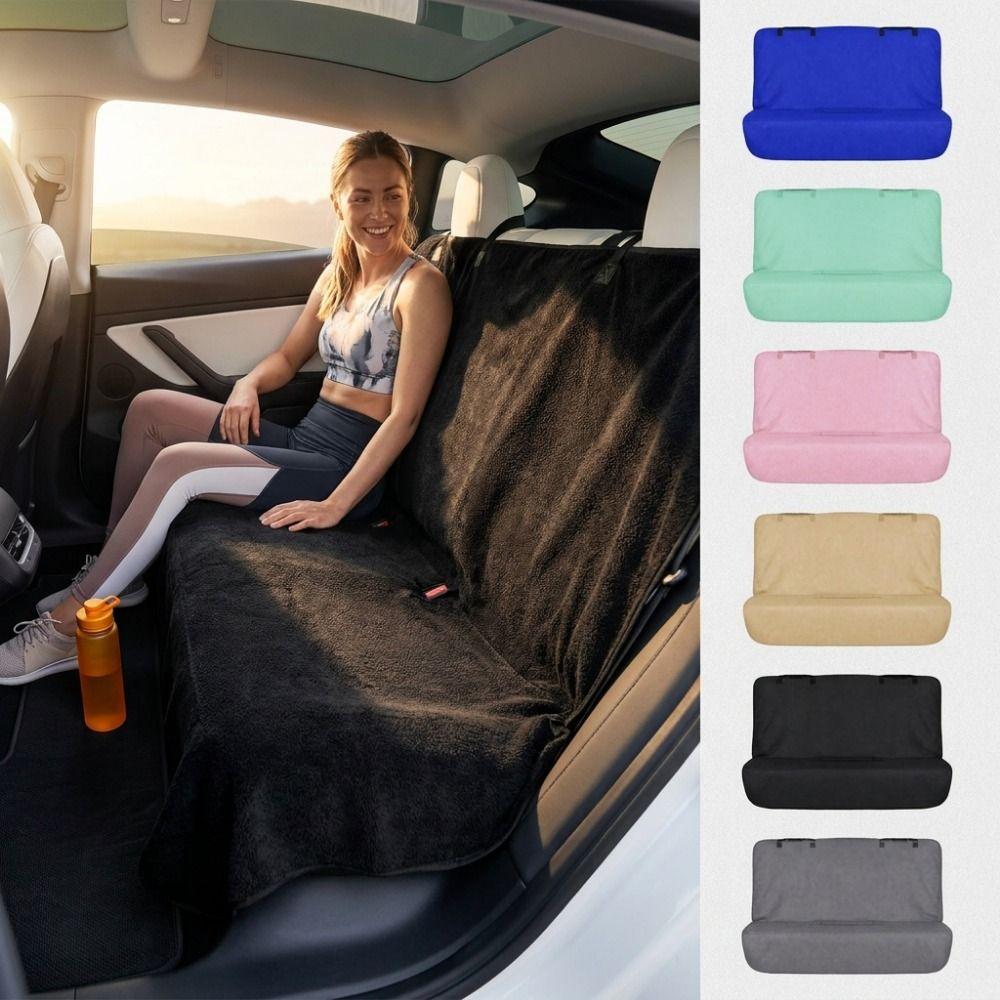 Quick Dry Rear Bench Towel Seat Covers Waterproof Dog Car Seat Cushion Sports Auto Cushion  Beach