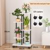 Wrought Iron Multi-Layer Tall Indoor Flower Stand for Living Room or Balcony
