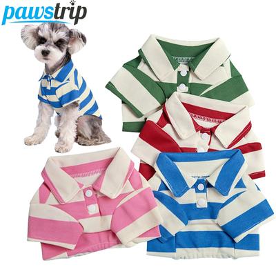Uformelle hundeklær for små mellomstore hunder Kjæledyr Hunde Poloskjorte Mote Valpeklær Hunder Katter T-skjorte Kjæledyrsutstyr
