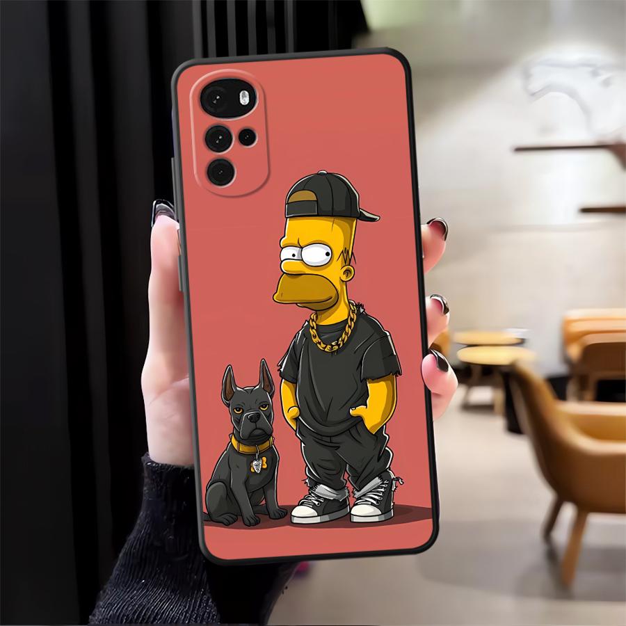 The S-simpsons Cartoon Funda Phone Cover Case for Moto X30 Pro Edge 20 30 S30 Pro