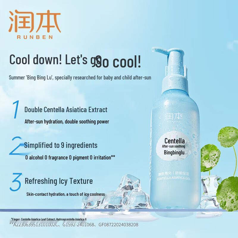 Runben Centella Asiatica After-Sun Soothing Skincare Set