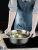 2.5mm Thick Stainless Steel Large-Capacity Kitchen Basin for Vegetable Washing and Dough Mixing