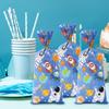 Space-Themed Plastic Gift Bags Disposable Birthday Party Decoration Kids Boy Wedding Birthday Party Supplies Favors Baby Shower