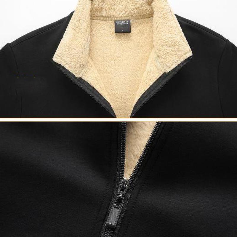 Mens Sets Winter Warm Fleece Tracksuit Fashion Hoodies Pants Set Men Casual Thick Sportswear Hooded Sweatshirt