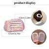 French Oval Hair Claw Clip for Women Leopard Matte Curved Flat Styling Barrettes Acrylic Lying Down Hair Accessories New Design