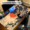 Large Mouse PadJujutsu Kaisen Custom Name Text Personalized Desk Mat Non Slip Gaming Pad