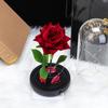 New Creative Glass Cover Flannel Little Prince Rose Ornament Decorated Valentine's Day Gift