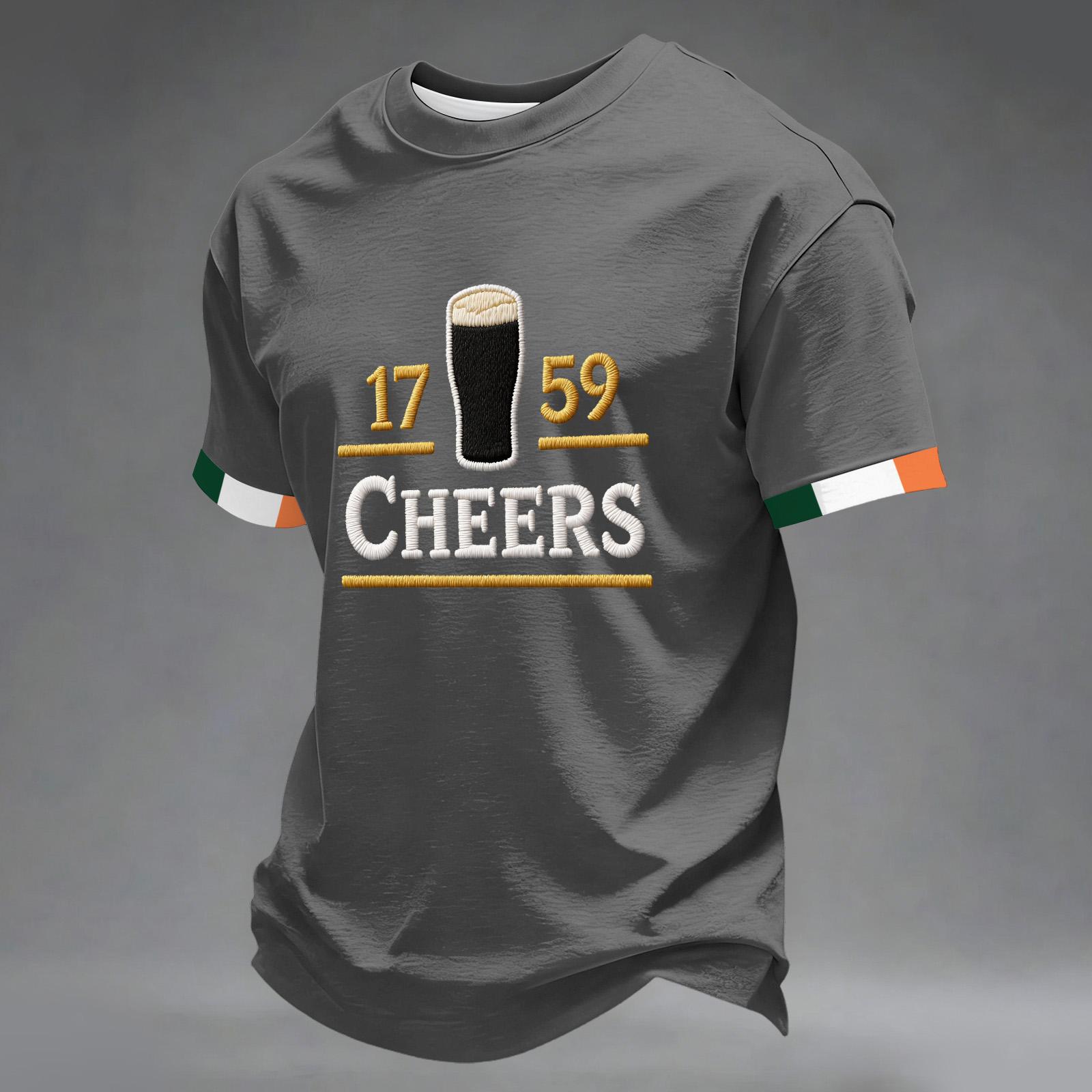 

Летняя мужская повседневная футболка с коротким рукавом, отложным воротником и пуговицами, градиентной расцветки M