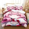 3D Print Anime Pink Girls Neneka Printed Bed Set Duvet Cover Pillowcase Bedding Set Linen Sheet Quilt Cover Full Queen King Size