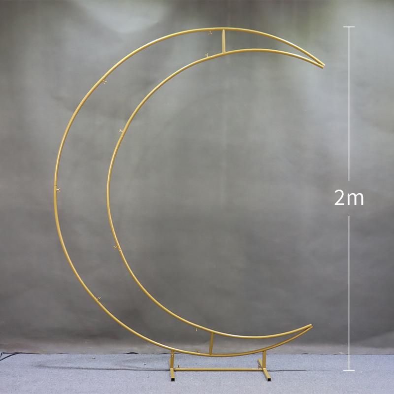 Кованая Лунная Свадебная Арка-Стойка для Украшения Прохода и Зала