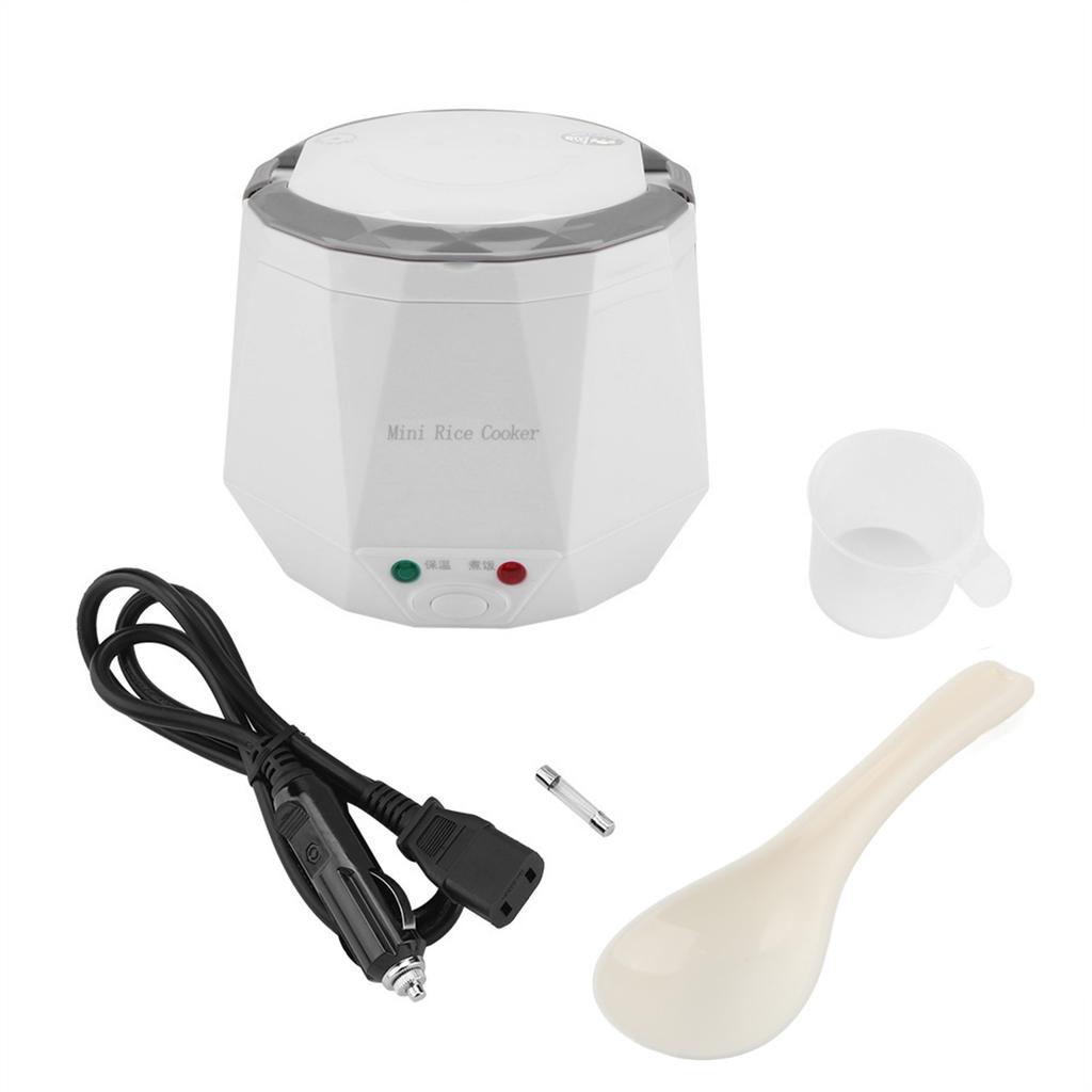 24V 140W 1.3 L Electric Portable Multifunctional Rice Cooker Food Steamer for Truck(Green)