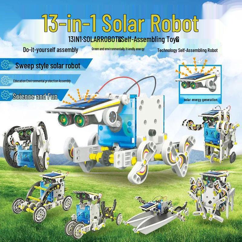 12-in-1 Solar Robot Science Kit: Educational DIY Toy for Kids