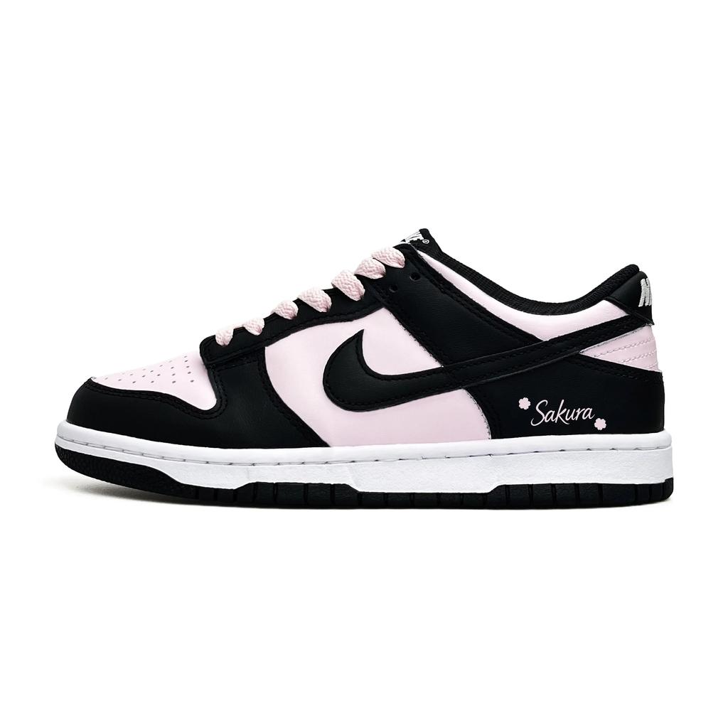 Nike Dunk Cherry Blossom Berry Abrasion Resistant Lightweight Low top Skateboard Shoes Unisex Black Pink cw1590-100(TeamDH)