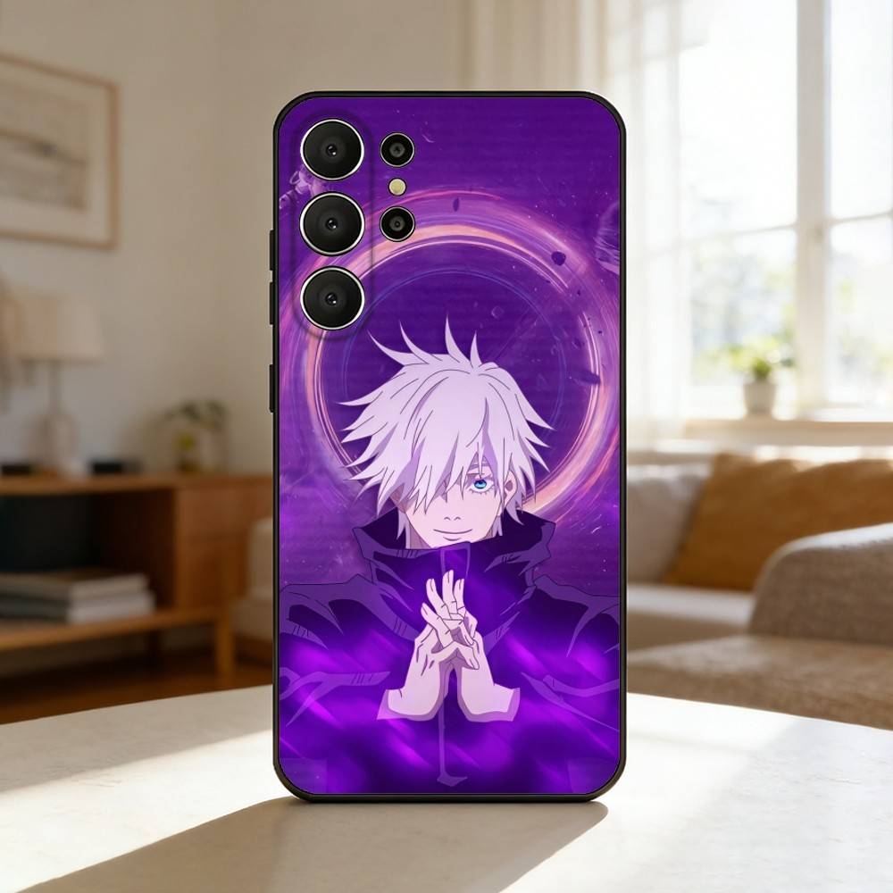 J-Jujutsu K-Kaisen S-Satoru Gojo Phone Case For Samsung S26,S25,S24,S21,S22,S23,S30,Ultra,S20,FE,Lite,10,9,Black Cover
