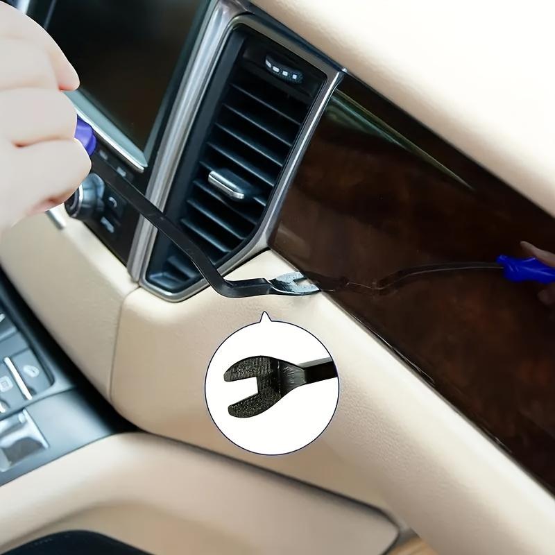 1Pcs Heavy-Duty Car Trim Removal Tool - Professional Clip Puller, Rivet Remover, Durable Pry Bar for DIY Auto Panel, Door & Window Repair