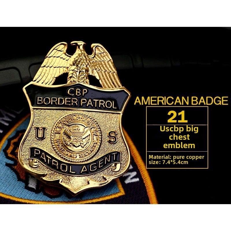 Vojenský fanoušek Kovový odznak Venkovní bronzová medaile Odznak s límcem Odznak na rameni Odznak USA Odznak klobouku Odznak