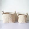 Household DIY Handmade Woven Pot Jute Cloth Simple Desktop Storage Basket Portable