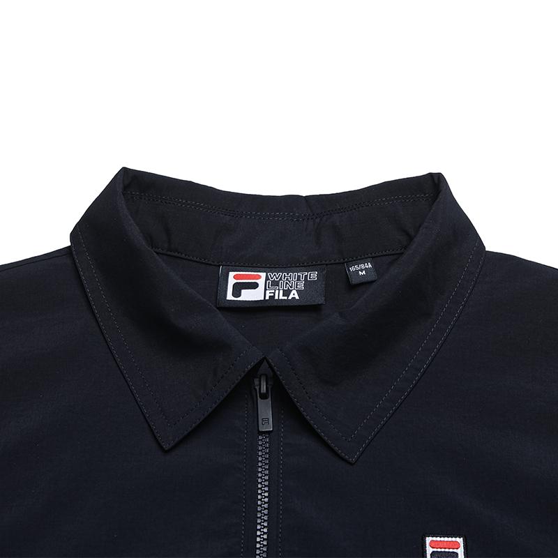 FILA Heritage Solid Woven Comfortable Simple Short Sleeve Dress Women dresses F11W638308FDB