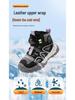 Babudou Kids' Fleece-Lined High-Top Sneakers - Winter Boys' Warm Cotton Shoes 2025