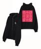 Verse One Paisley Logo Bandana Full Zip Hoodie Black/Red
