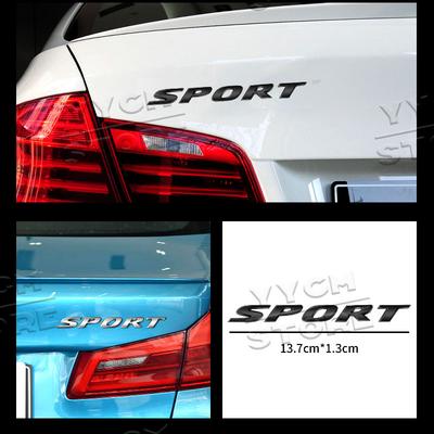 For Sport Metal Emblem Civic Typer Accord CRV Vezel HRV Stepwgn Odyssey Jazz Fit 3D Decals Sticker Rear Trunk Badge Logo