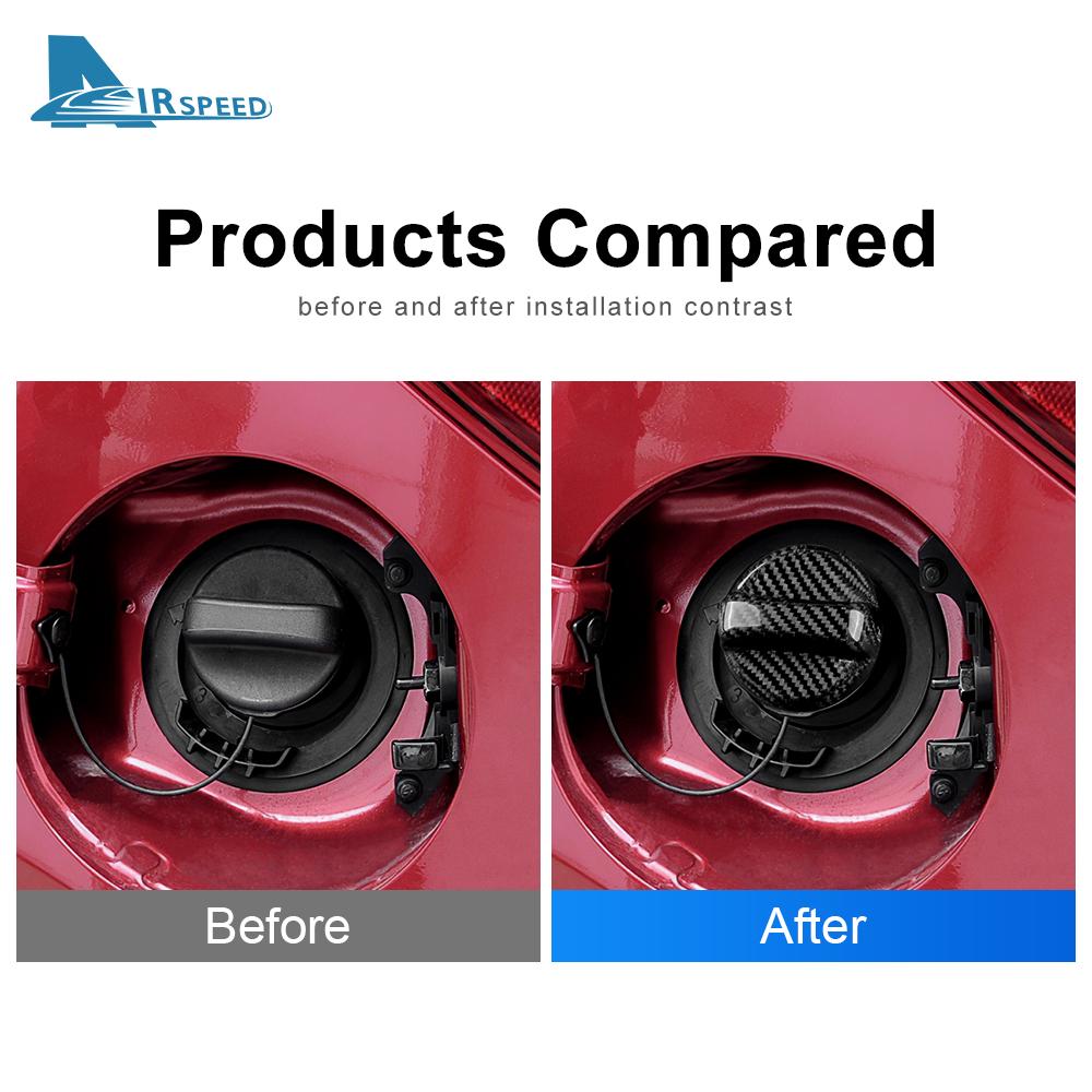 Real Hard Carbon Fiber Cover Universal For Mazda 3 5 6 CX-3 CX5 CX-5 M5 M6 3 Axela 6 RX8 Gas Fuel Tank Gasoline Cap Replacement