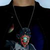 Animal Luminous Pendant Necklace Zinc Zinc Alloy Hip Hop Neck Chains Creative Halloween Necklace Gifts