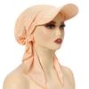 Stretch Fabric Baseball Cap Headscarf Curved Brim Sun Hat Headwrap  Hajj Umrah