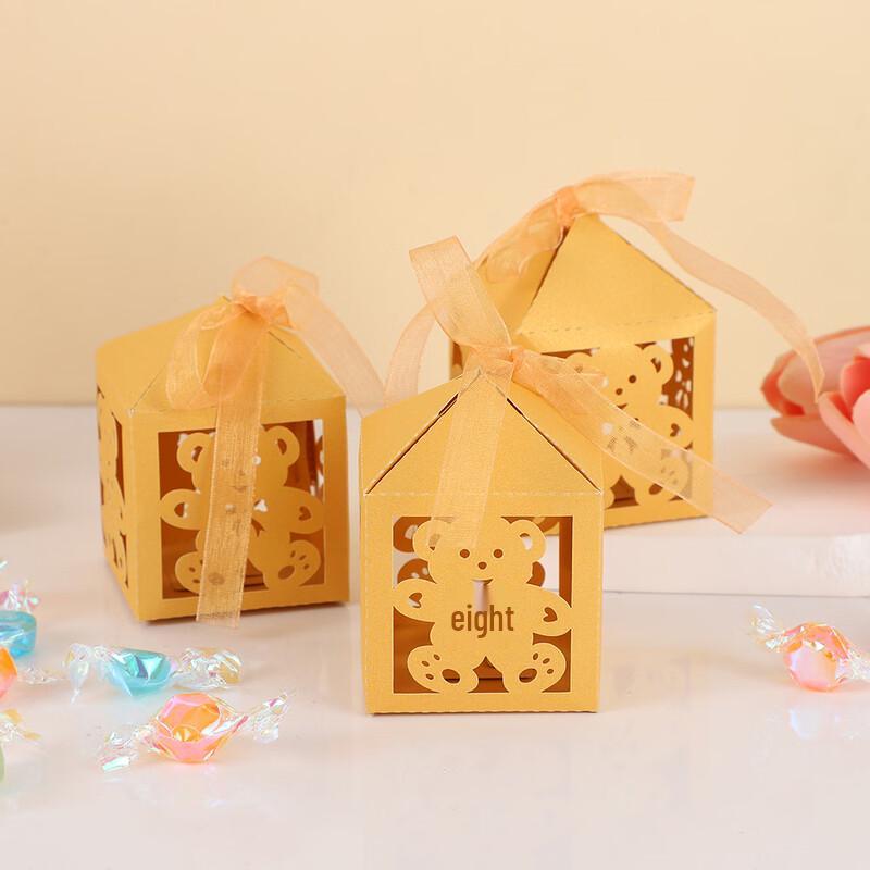 

Changbaosen Hollow Bear Kraft-Style Plastic Gift Boxes