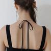 Black Ribbon Pearl Necklace