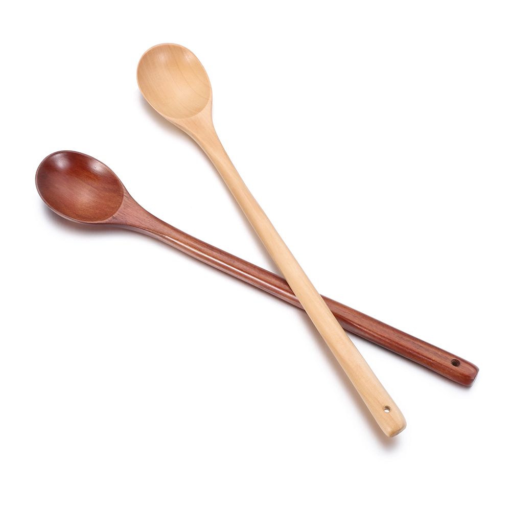 Dessert Japanese-Style Natural Solid Wood Porridge Tableware Tea Spoons Wooden Spoon Soup Scoops