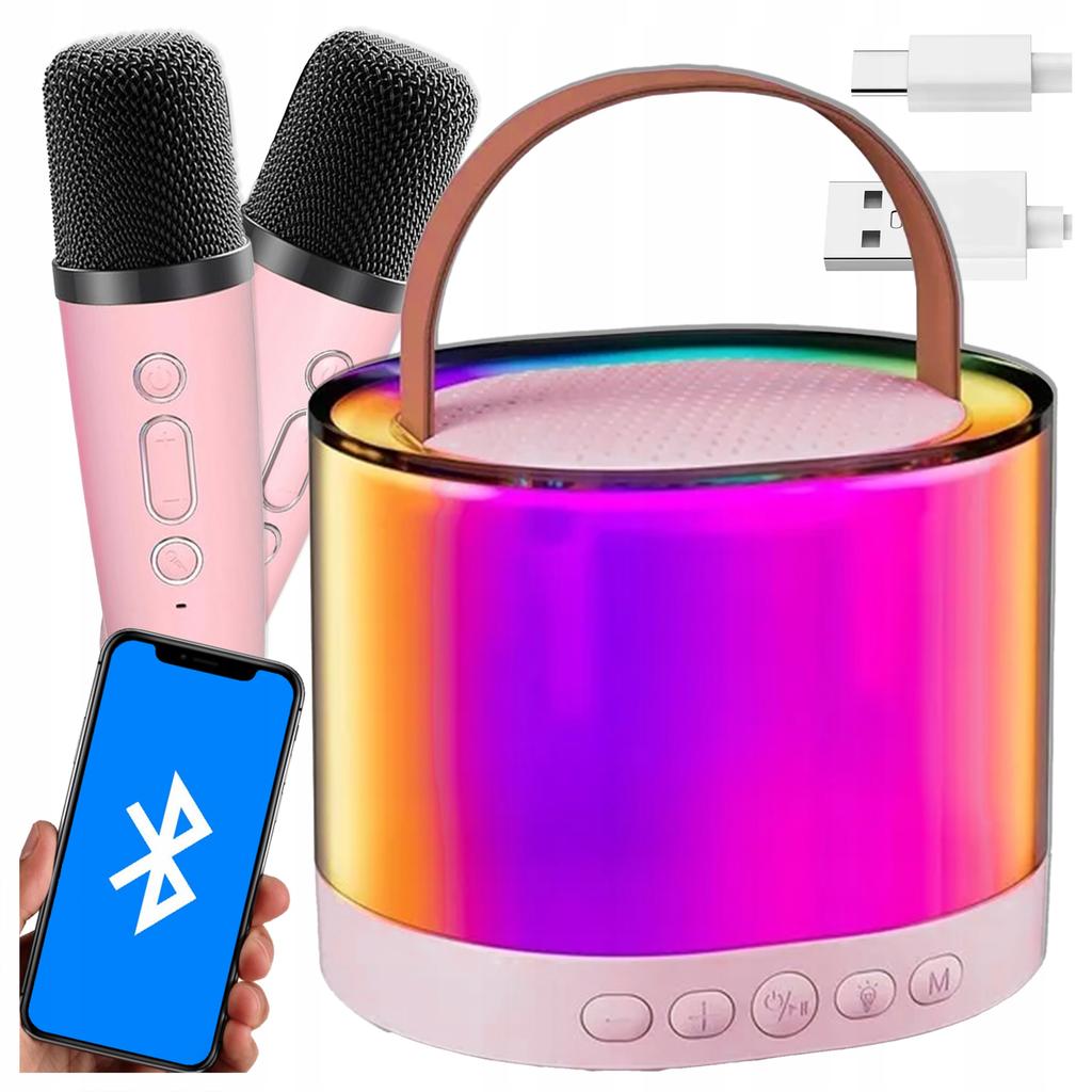 [PACZB] Karaoke Set Speaker 2 Microphones BLUETOOTH USB SD MINI JACK Z3344