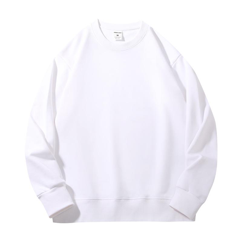 

Мужская и женская осенняя однотонная толстовка с длинными рукавами, легкая махровая толстовка, повседневный пуловер для тренировок, рубашка, топы для женщин и мужчин M белый