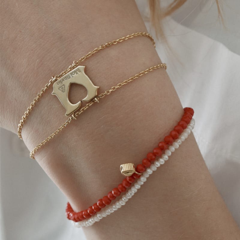 

MOI studio Bread Clip Chain Bracelet SILVER925(GOLD) (35,000 won)