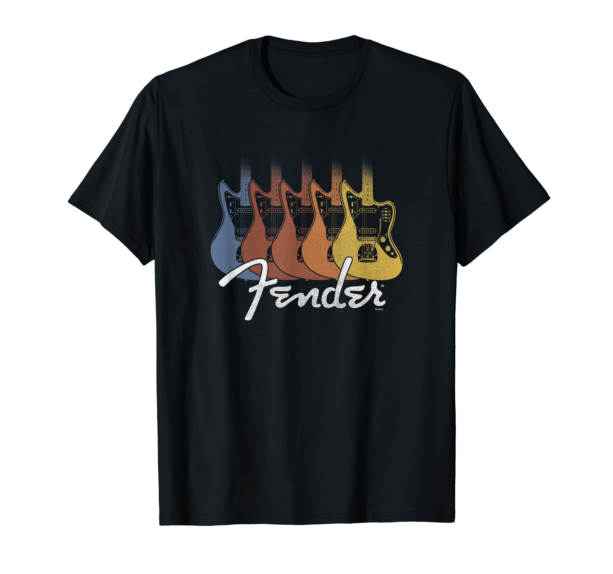 

Fender Retro Rainbow Jazzmaster Lineup T-Shirt чорний