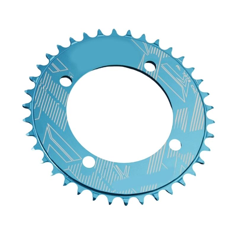 32T/34T/36T/38T 104BCD Fahrrad Rundform Narrow Wide Kettenblatt Kettenrad Fahrrad Kreis Kurbelgarnitur Einzelblatt Teile