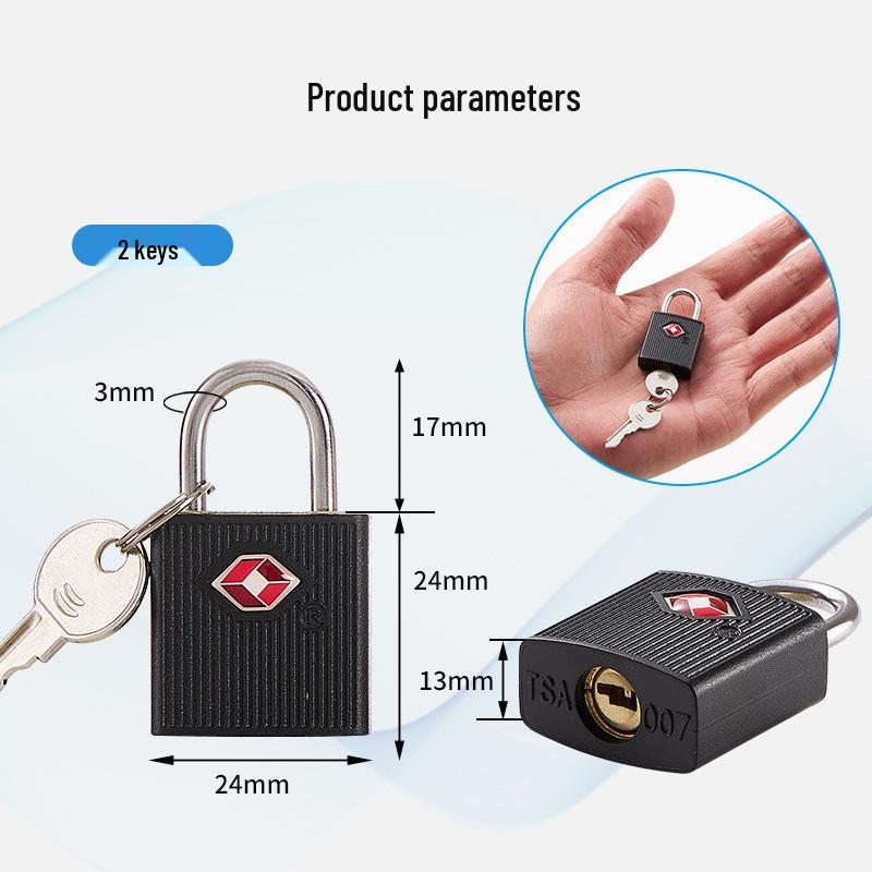 Colorful TSA-Approved Padlock for Travel Suitcases & Trolley Cases