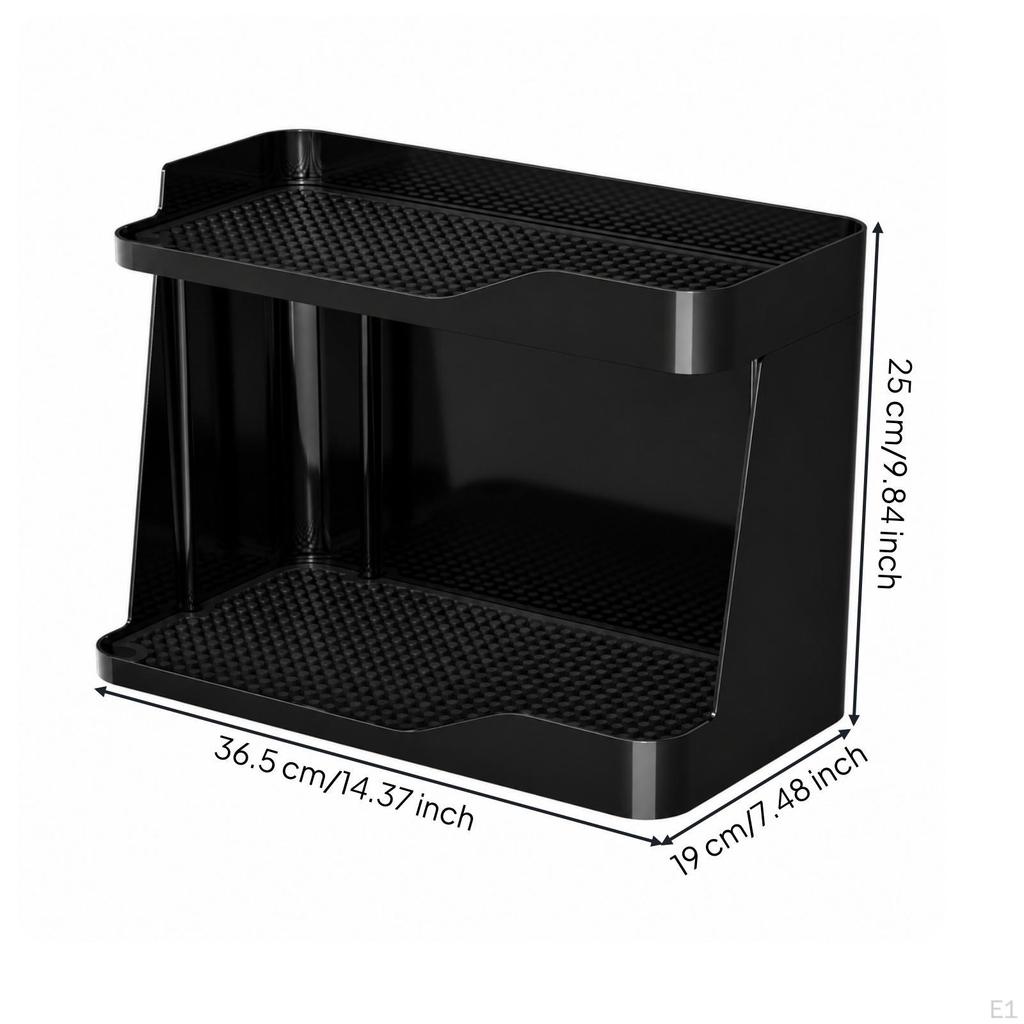 Two-Tier Storage Rack Double-Layer Counter Shelf Organizer Multifunctional